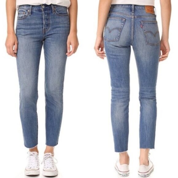 Levi’s White Oak Cone Denim Women’s Jeans Size 26 Premium Selvedge Straight Leg - Picture 1 of 14